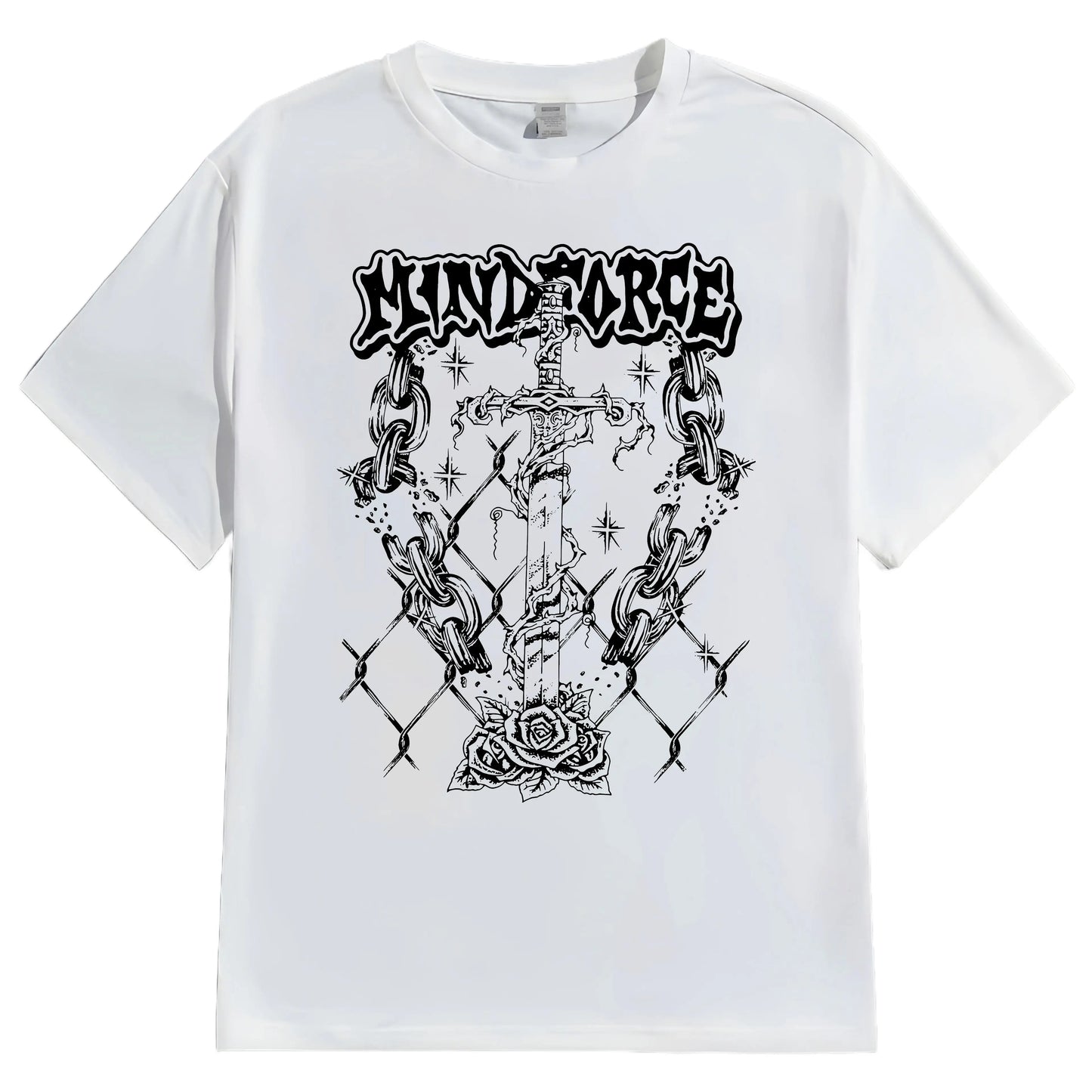 Casual Round Neck Short Sleeve T-Shirt Regular Fit Print Comfortable Men's Top Fashion Streetwear
