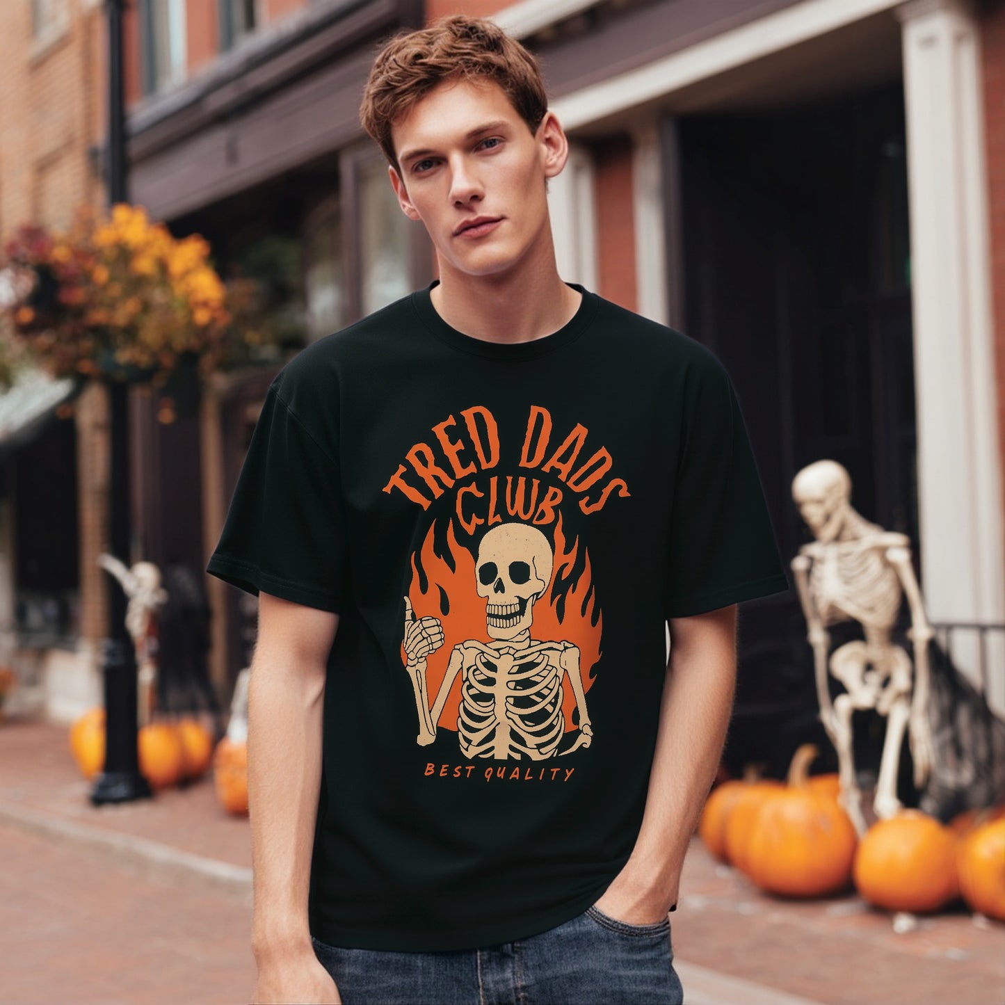 Loose Fit Short Sleeve Round Neck Casual T-Shirt Print Comfortable Breathable Men's Top Fashion Streetwear