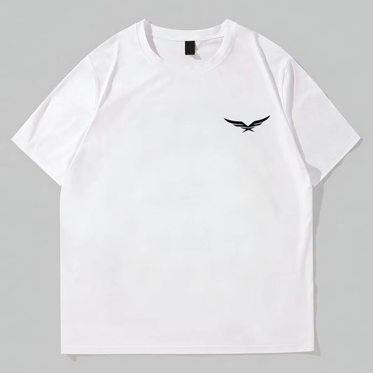 Trendy T-Shirt For Man Men's Casual T-Shirt with Eagle Embroidery for Daily Wear
