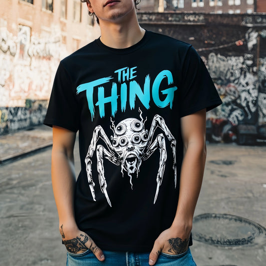 Streetwear Printed Graphic Tee Men's T Shirt Spider Graphic Tee THE THING Urban Streetwear Casual Daily Wear Top Fashion Summer Tee Shirts Cotton Clothes For Men