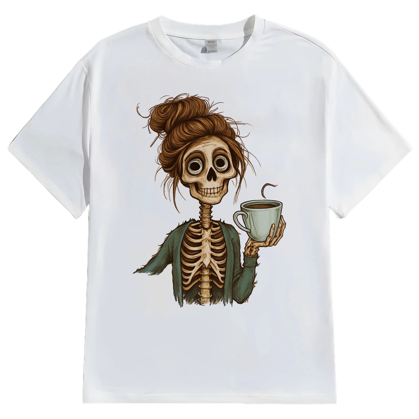 Halloween Casual Round Neck Short Sleeve T-Shirt Regular Fit Print Comfortable Men's Top Fashion Streetwear