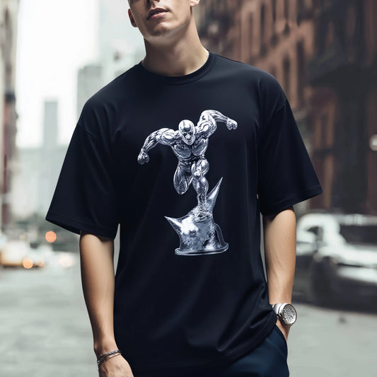 Graphic Tees Design Men's Short Sleeve T Shirt Abstract Sculpture Print Casual Streetwear