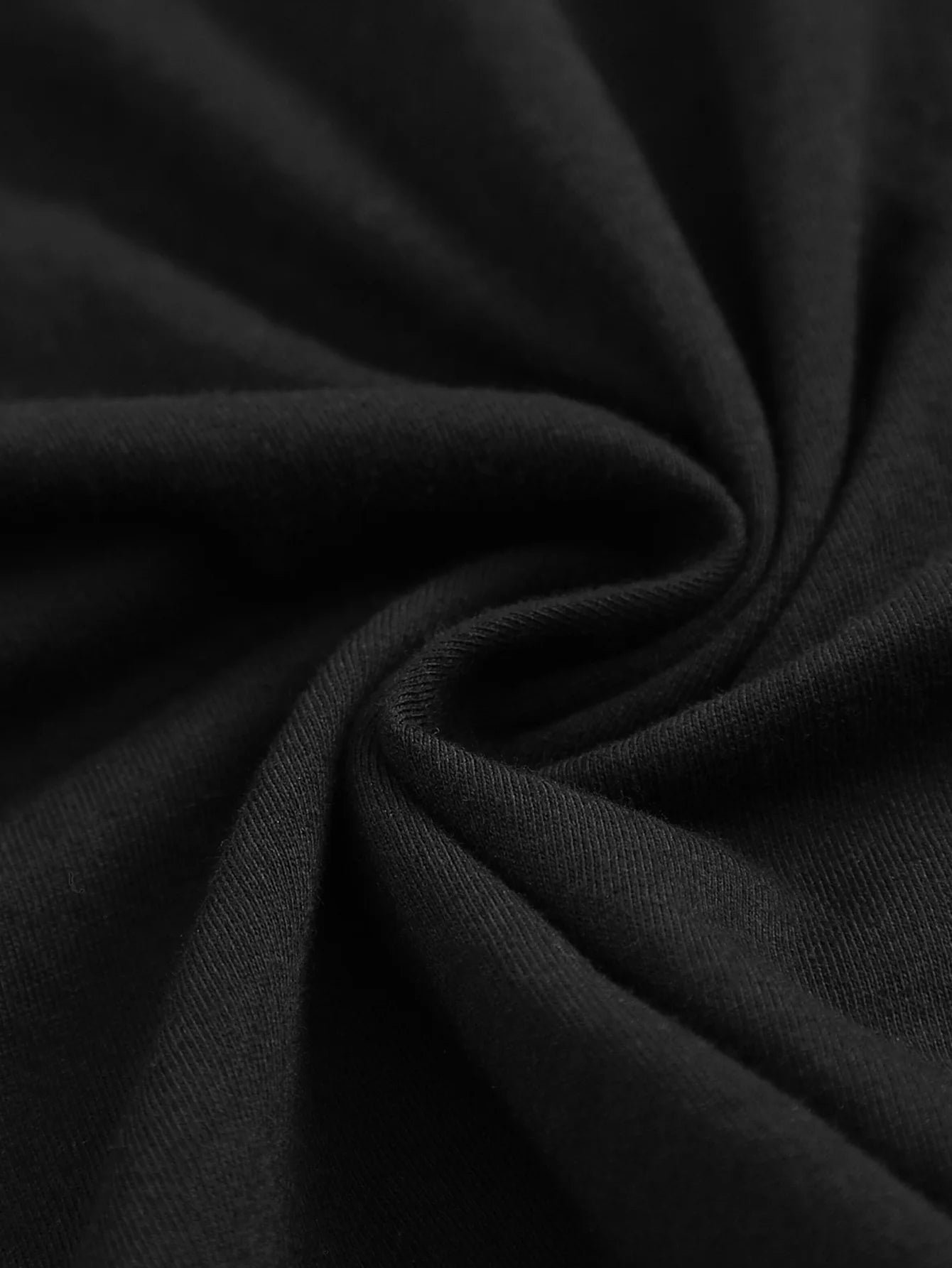 Black Short Sleeve T-Shirt with Phone Call Design and Text for Casual Wear Fashion Tees For Summer