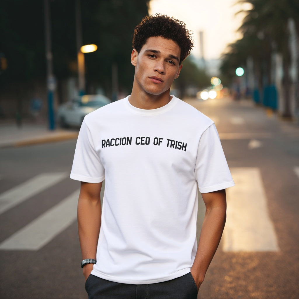 Casual Round Neck Short Sleeve T-Shirt Regular Fit Print Men's Fashion Top Comfortable Breathable Streetwear