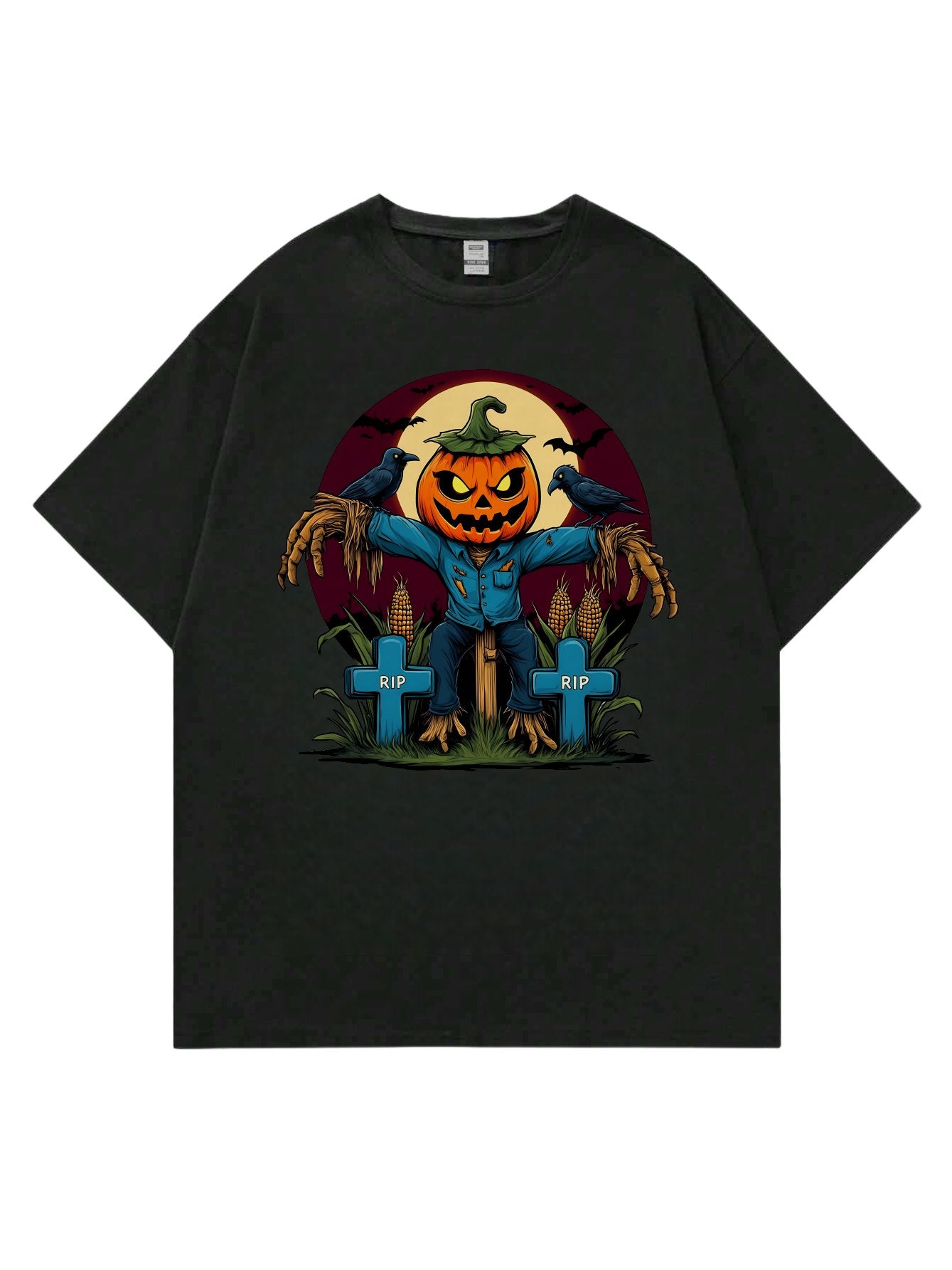 Loose Fit Short Sleeve Round Neck Casual T-Shirt Style Comfortable Breathable Men's Top Fashion Streetwear