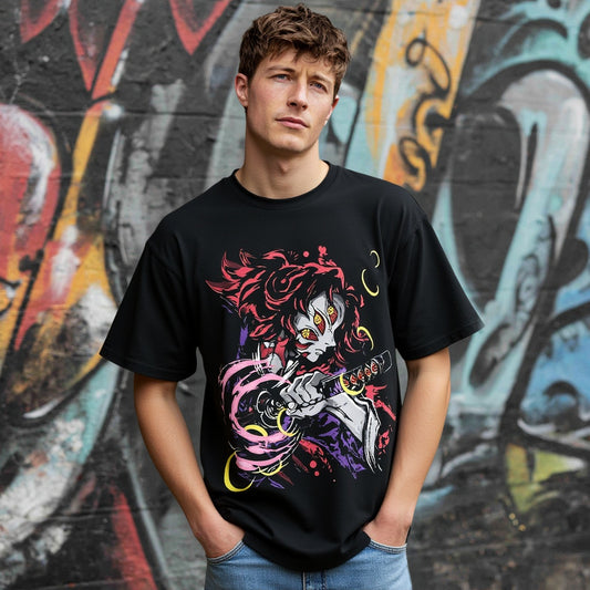 Loose Fit Short Sleeve Round Neck Casual T-Shirt Print Comfortable Breathable Men's Top Fashion Streetwear