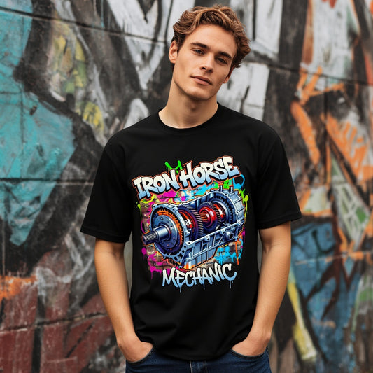 Loose Fit Short Sleeve Round Neck Casual T-Shirt Print Comfortable Breathable Men's Top Fashion Streetwear