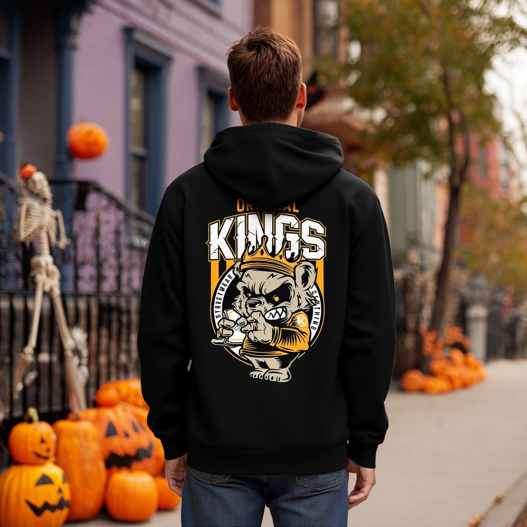 Long Sleeve Casual Knitwear Hoodies Men's Fashion Top Wear Comfortable Breathable Street Style Clothing