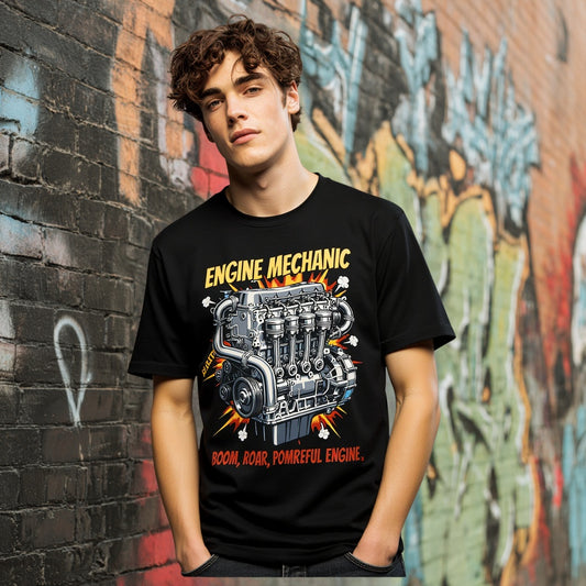 Loose Fit Short Sleeve Round Neck Casual T-Shirt Print Comfortable Breathable Men's Top Fashion Streetwear