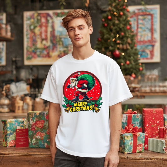 Casual Round Neck Short Sleeve T-Shirt Regular Fit Print Men's Fashion Top Comfortable Breathable Streetwear