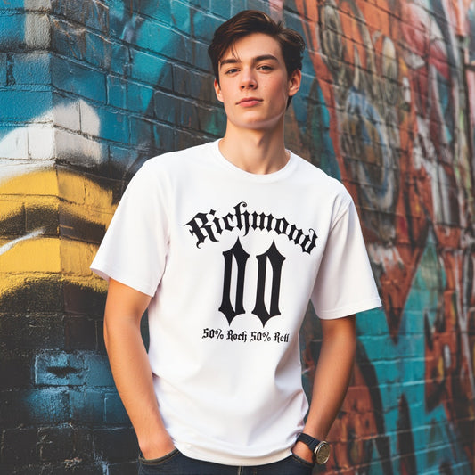 Casual Round Neck Short Sleeve T-Shirt Regular Fit Print Men's Fashion Top Comfortable Breathable Streetwear