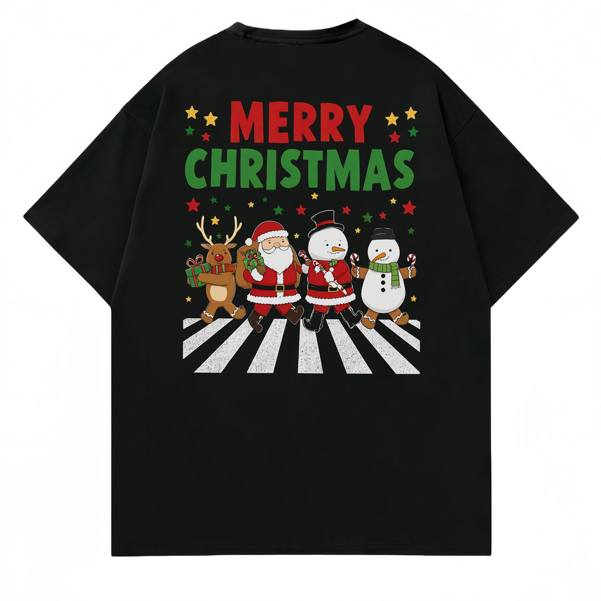 Loose Fit Short Sleeve Round Neck Casual T-Shirt Style Comfortable Breathable Men's Top Fashion Streetwear