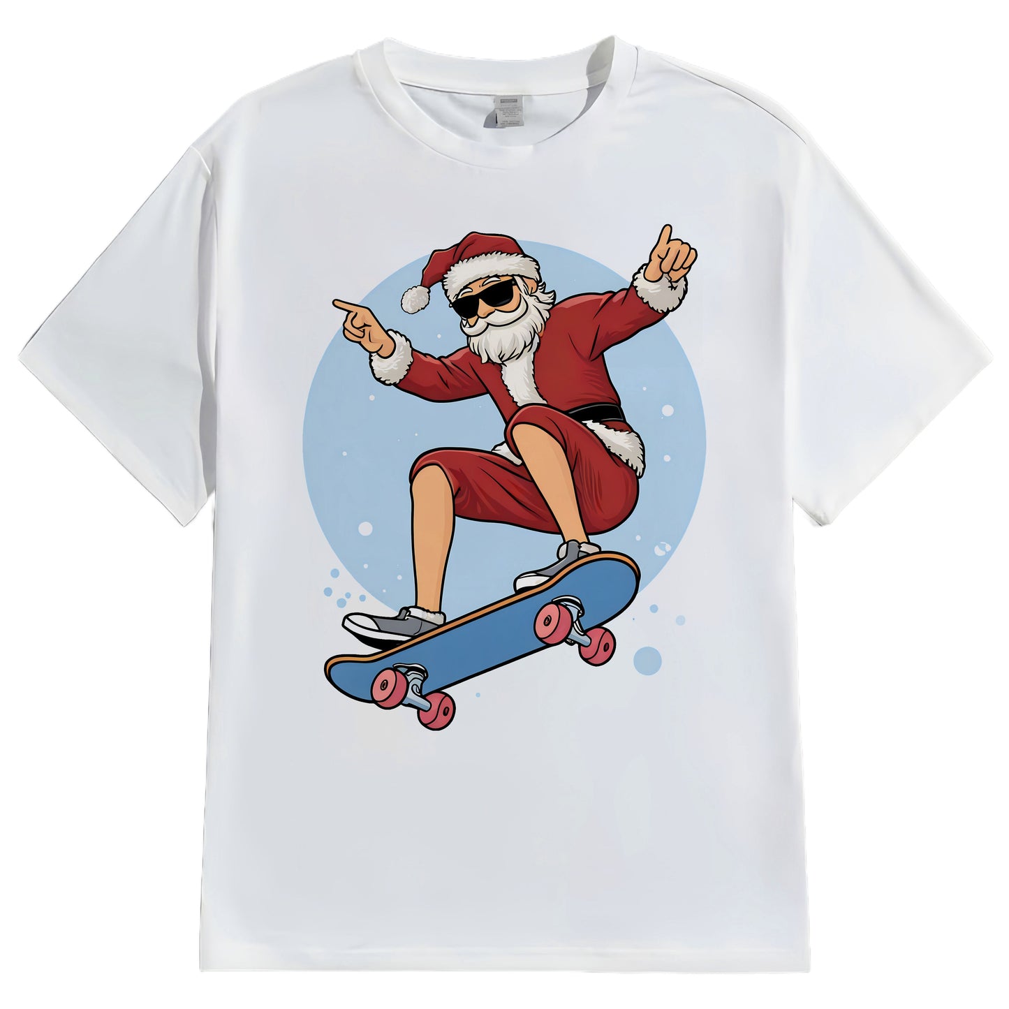 Casual Round Neck Short Sleeve T-Shirt Regular Fit Board Type Men's Fashion Top Wear Comfortable Breathable Basic Style