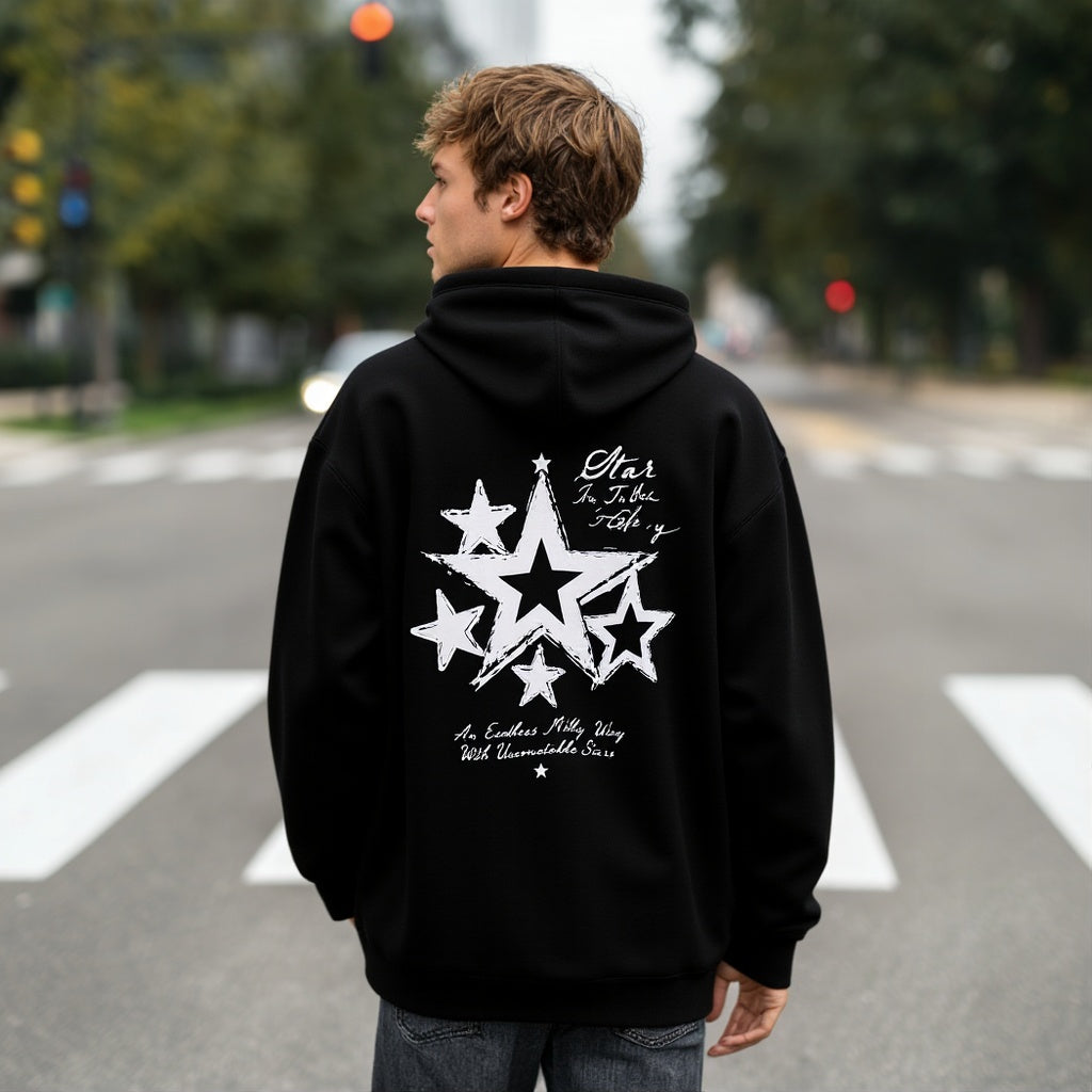 Long Sleeve Casual Knitwear Hoodies Men's Fashion Top Wear Comfortable Breathable Street Style Clothing