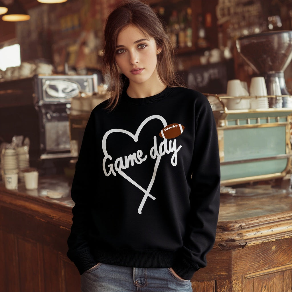 Casual Fit Hoodie Straight Sleeve Style Women's Sweatshirt Comfortable Loose Long Sleeve Crew Neck Pullover Top