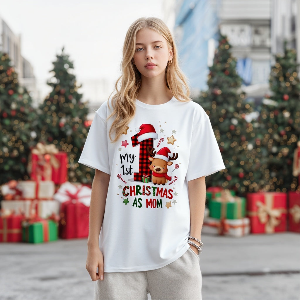 Modern Casual Short Sleeve T-Shirt Regular Length Comfortable Fit Women's Top Fashion Trend Streetwear Style