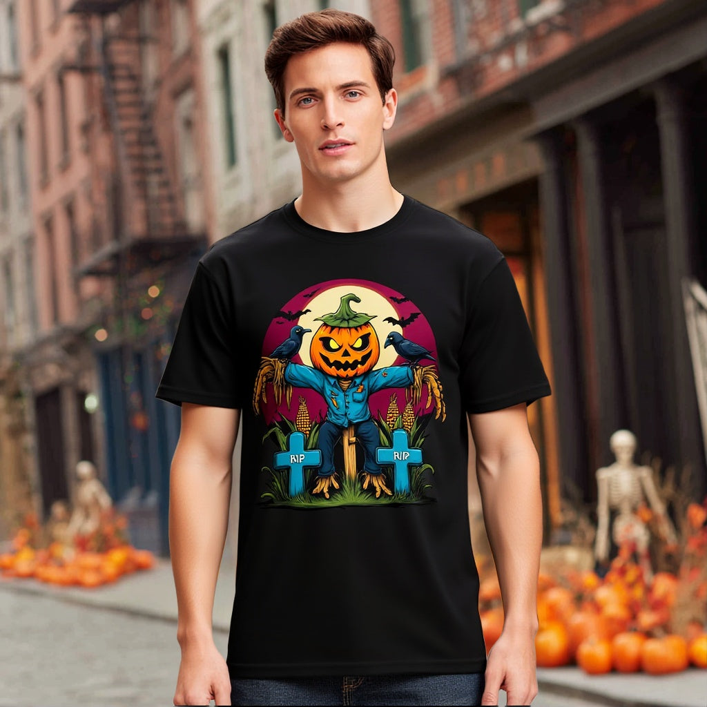 Loose Fit Short Sleeve Round Neck Casual T-Shirt Style Comfortable Breathable Men's Top Fashion Streetwear