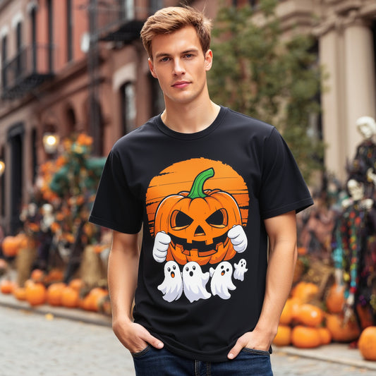 Loose Fit Short Sleeve Round Neck Casual T-Shirt Print Comfortable Breathable Men's Top Fashion Streetwear