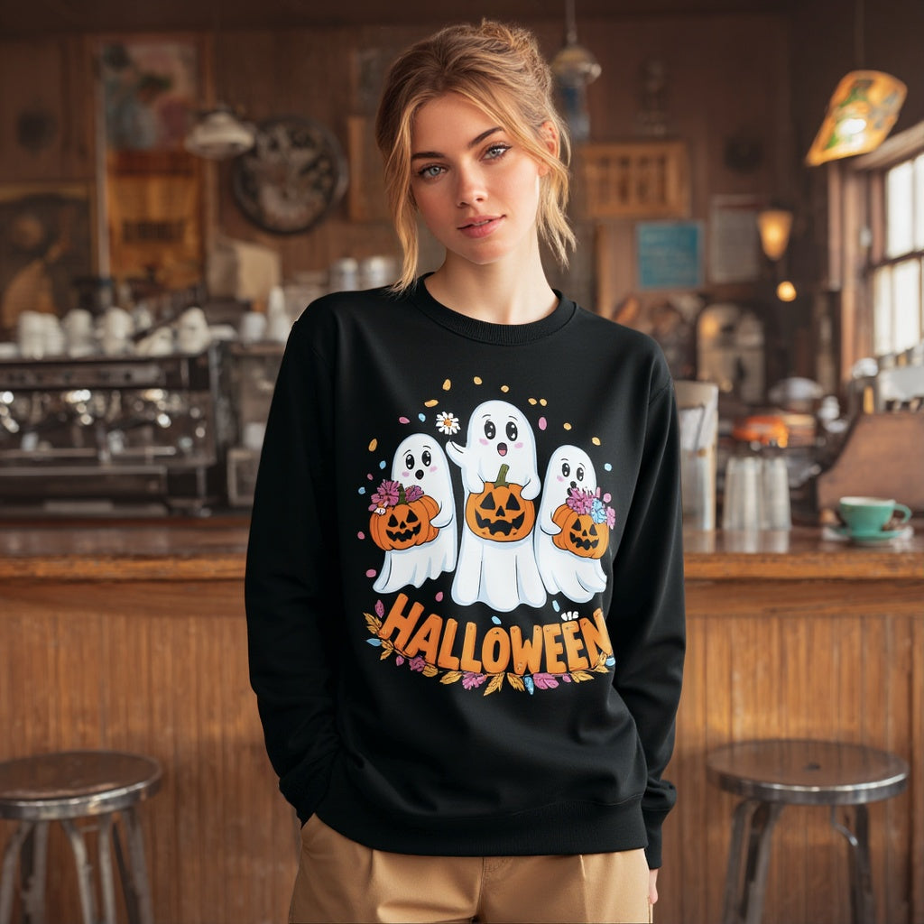 Casual Fit Hoodie Straight Sleeve Style Women's Sweatshirt Comfortable Loose Long Sleeve Crew Neck Pullover Top