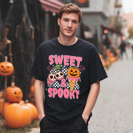 Loose Fit Short Sleeve Round Neck Casual T-Shirt Print Comfortable Breathable Men's Top Fashion Streetwear