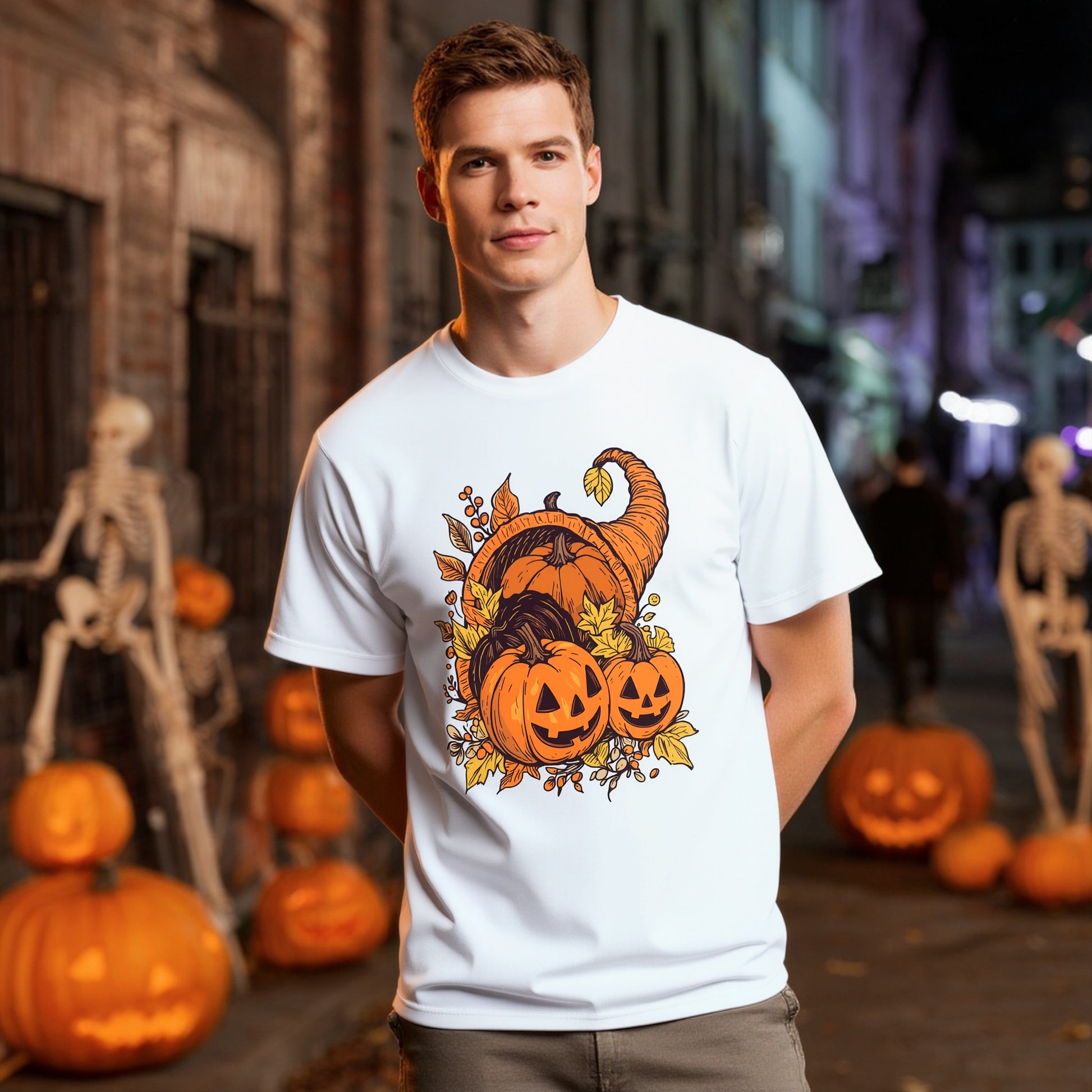 Casual Round Neck Short Sleeve T-Shirt Regular Fit Print Men's Fashion Top Comfortable Breathable Streetwear
