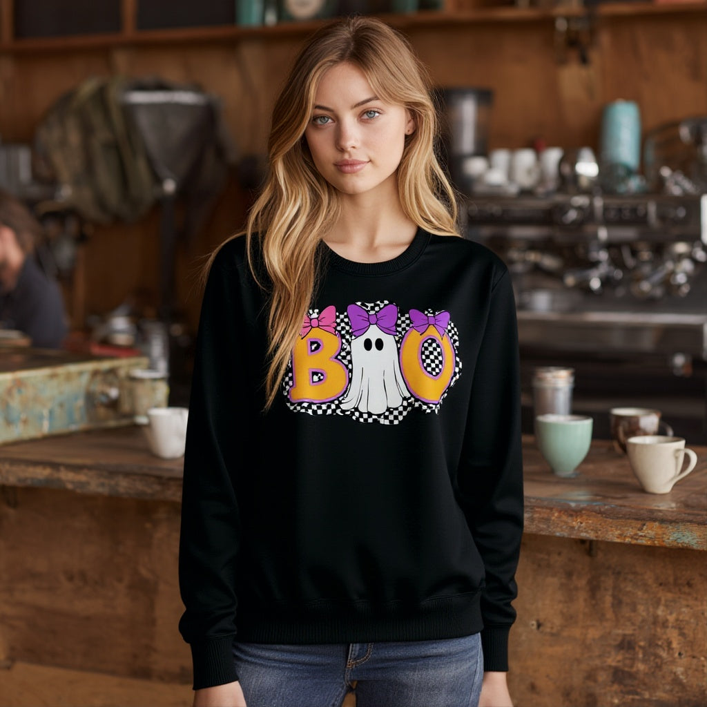 Casual Fit Hoodie Straight Sleeve Style Women's Sweatshirt Comfortable Loose Long Sleeve Crew Neck Pullover Top