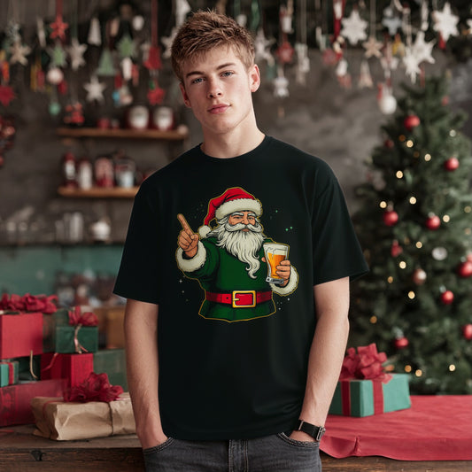 Loose Fit Short Sleeve Round Neck Casual T-Shirt Print Comfortable Breathable Men's Top Fashion Streetwear