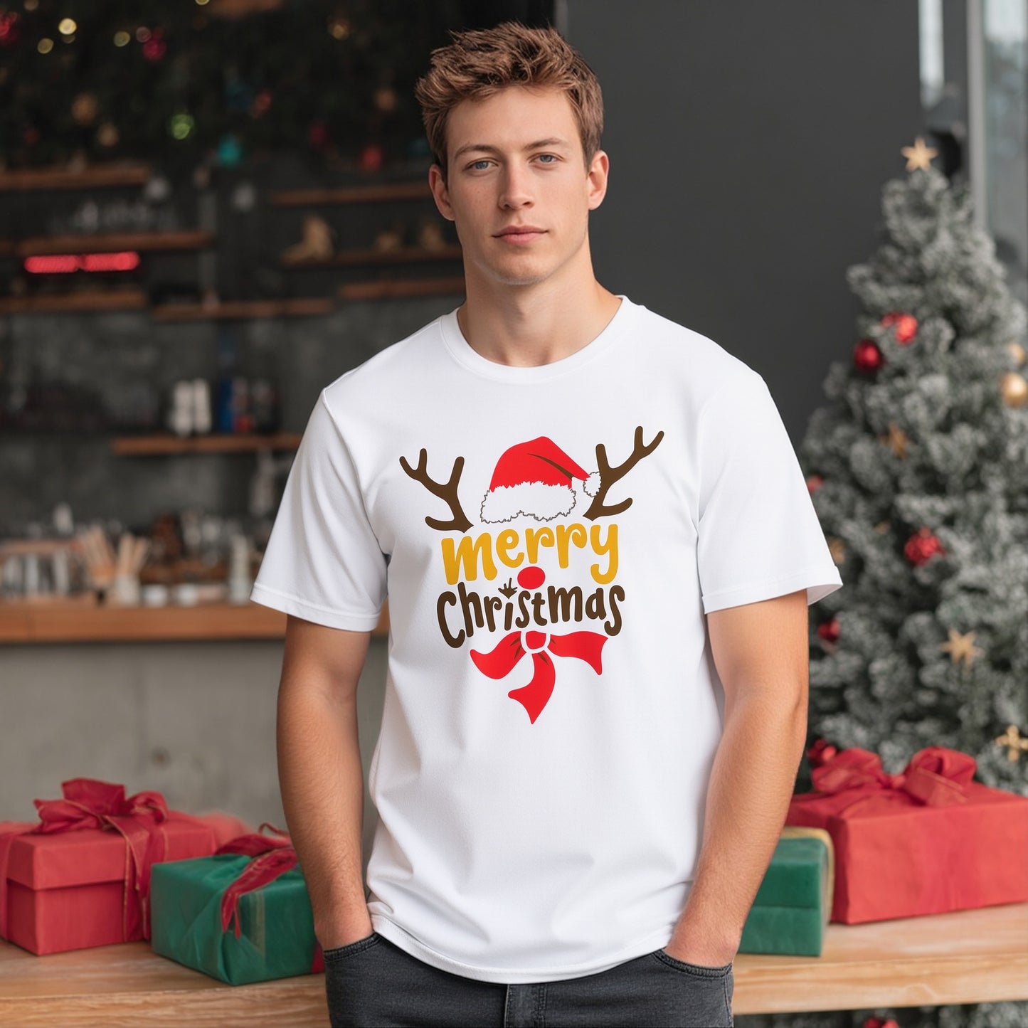 Casual Round Neck Short Sleeve T-Shirt Regular Fit Print Men's Fashion Top Comfortable Breathable Streetwear